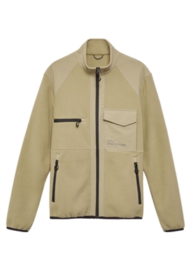 HALO Paneled Fleece Jacket, Chinchilla 
